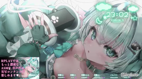 【ASMR⁄3dio】耳舐め初心者猫メイドの耳舐め練習 優しくぺろぺろします【真宵ココ⁄ないとどりーみん】耳舐め⁄ 睡眠導入⁄作業BGM⁄ASMR⁄囁き